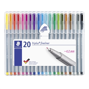 Staedtler Fineliner Triplus 0,3 mm perse (20)